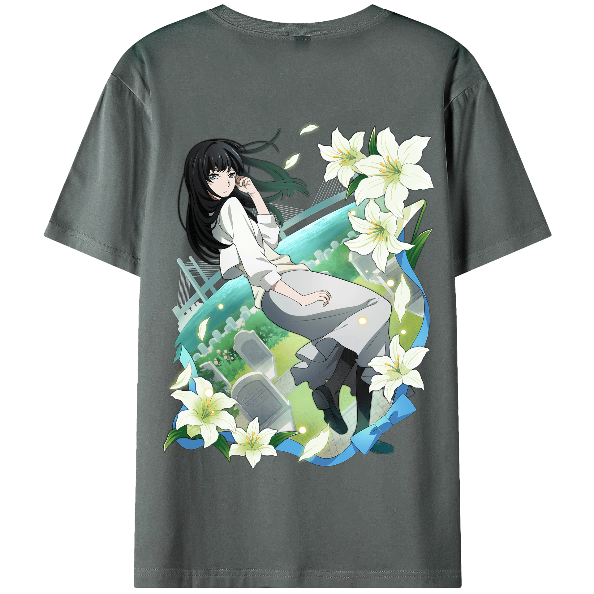 （画像用） 文豪ストレイドッグス Bungo Stray Dogs 綿100％半袖Tシャツ（背面プリント）